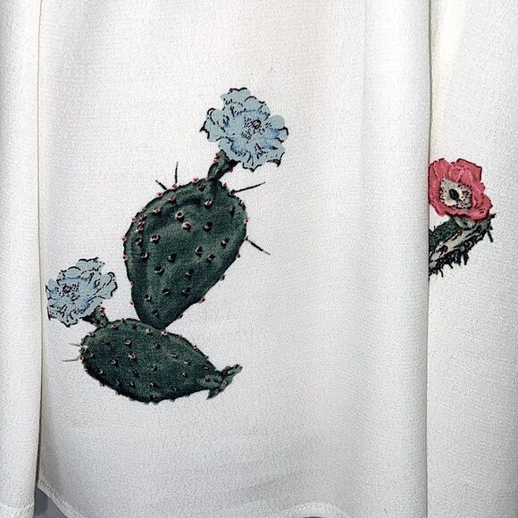 WildFox Dress Maxi”Cactus Flower “ Rayon 16” Slit sides NWOT Sz Small - Picture 8 of 11